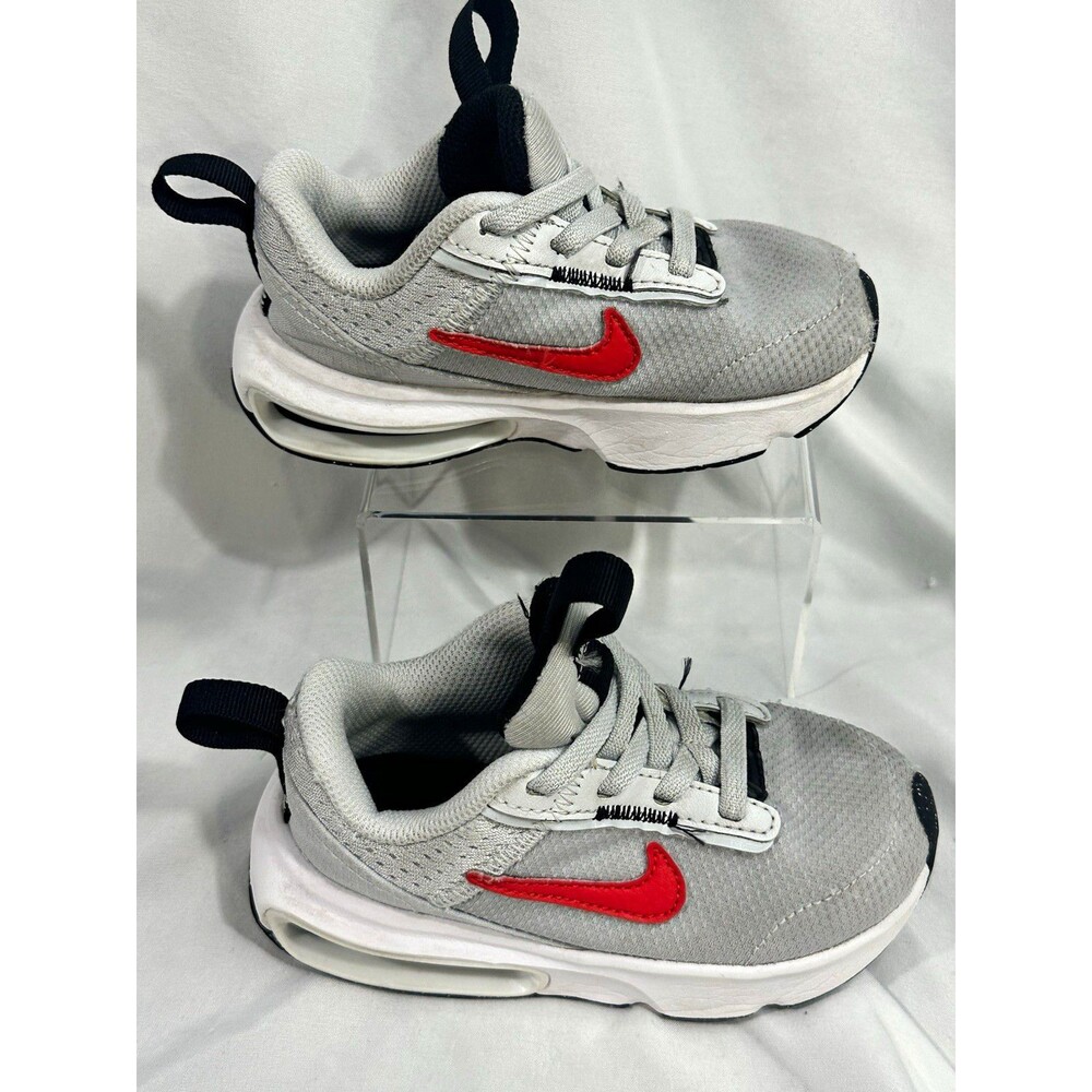 Nike Air Max INTRLK Lite Toddler Gray Red Sneakers Shoes Size 8C